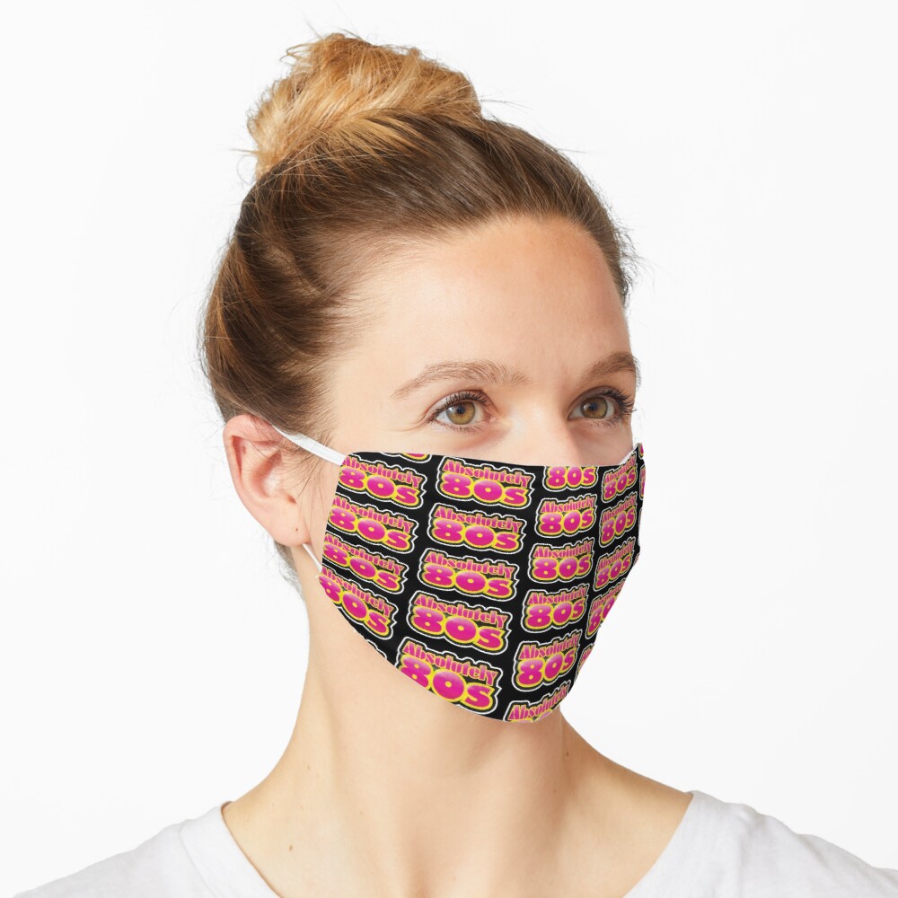 Absolutely 80s pattern face mask