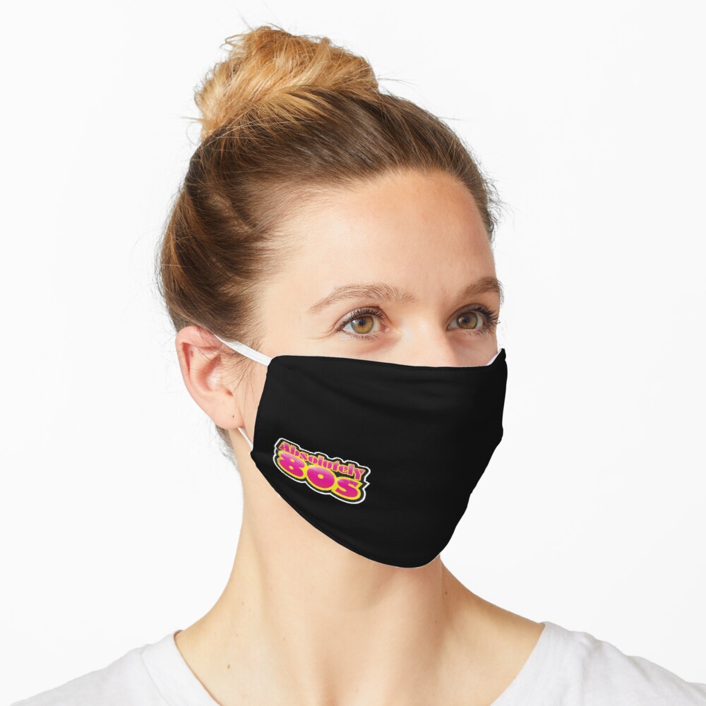 Absolutely 80s small logo face mask