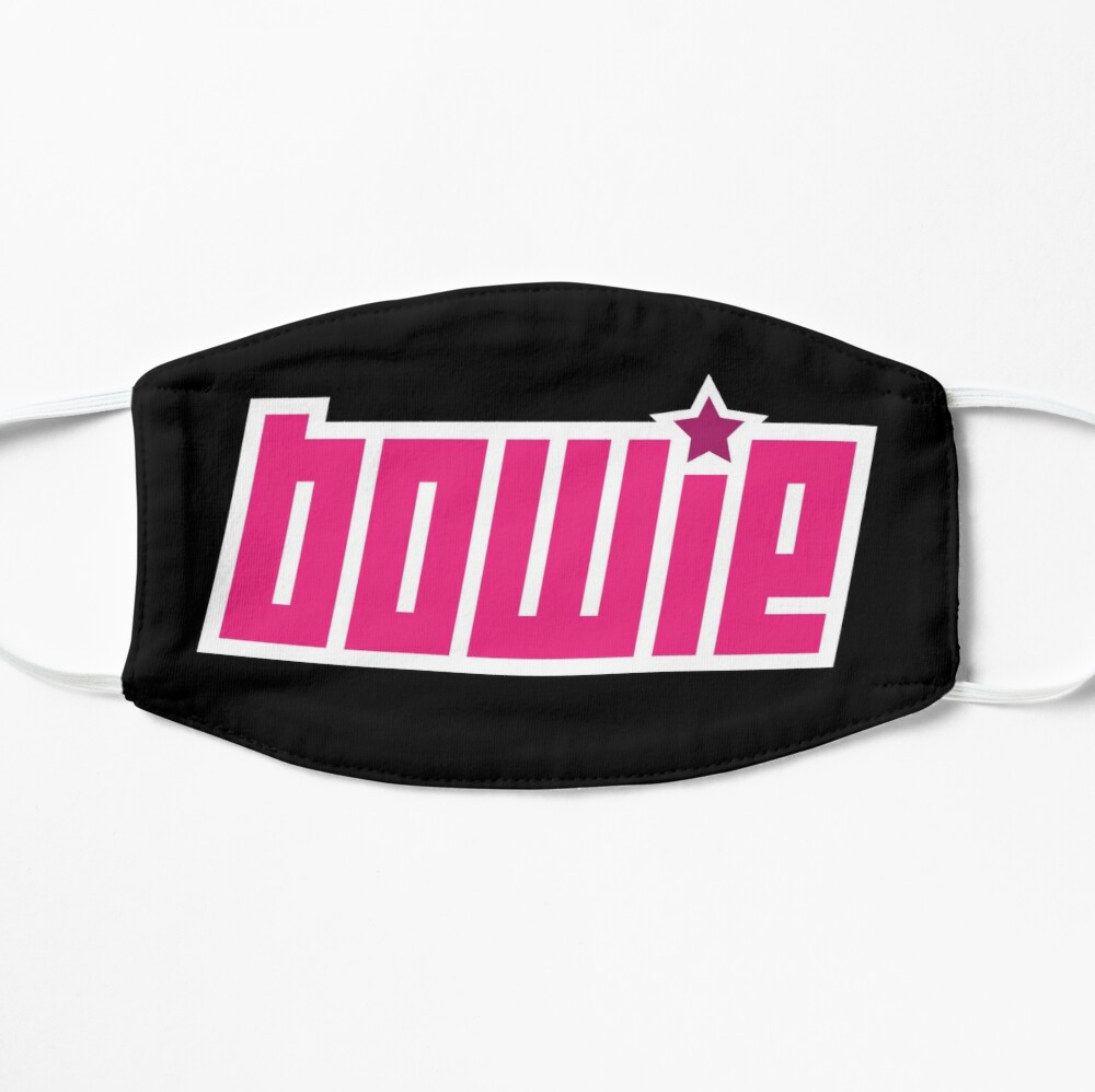 David Bowie Starman pink face mask