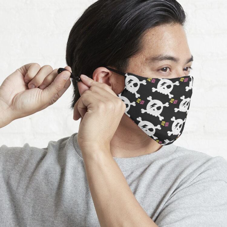 Rattle & Roll colour pattern face mask