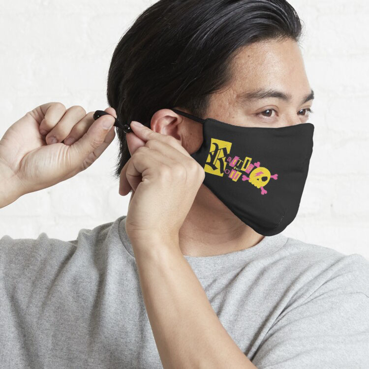 Rattle & Roll colour pattern face mask