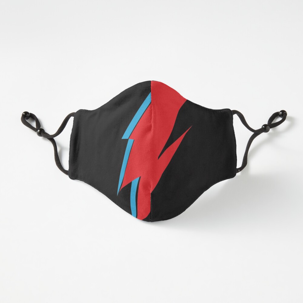 David Bowie lighting bolt face mask